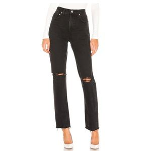 AGOLDE Cherie High Rise Straight black jeans